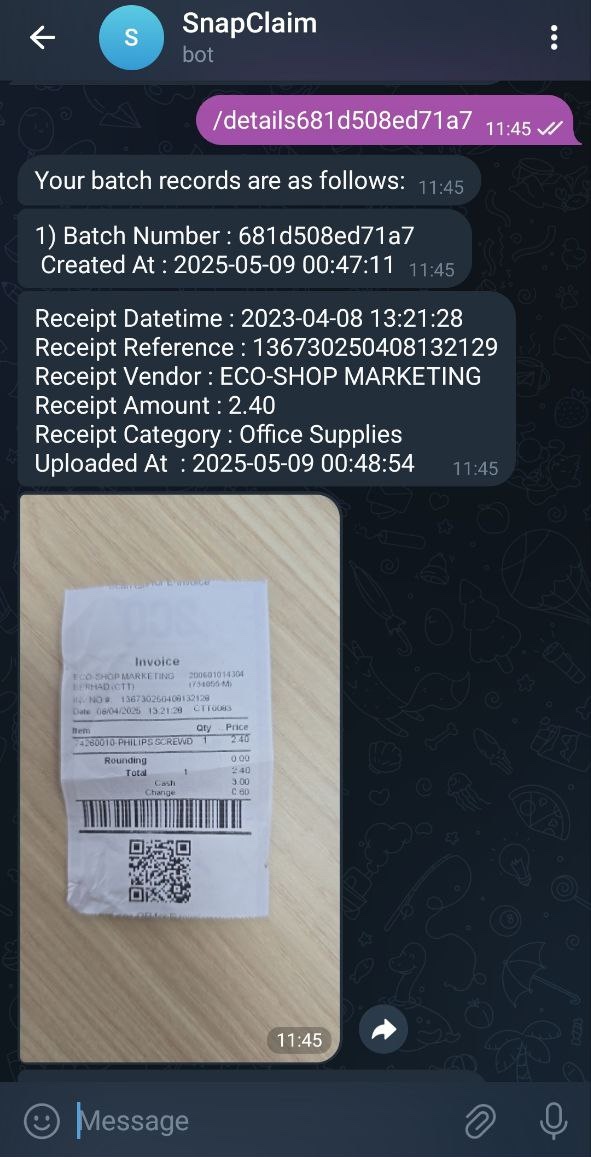 SNAP CLAIM - Easy Expense Management